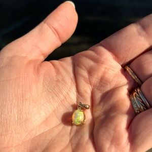 Ethiopian Opal Pendant in 14k gold